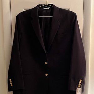 L.L. BEAN WOMEN'S NAVY BLUE BLAZER JACKET, 20, GOLD BUTTONS, NWT